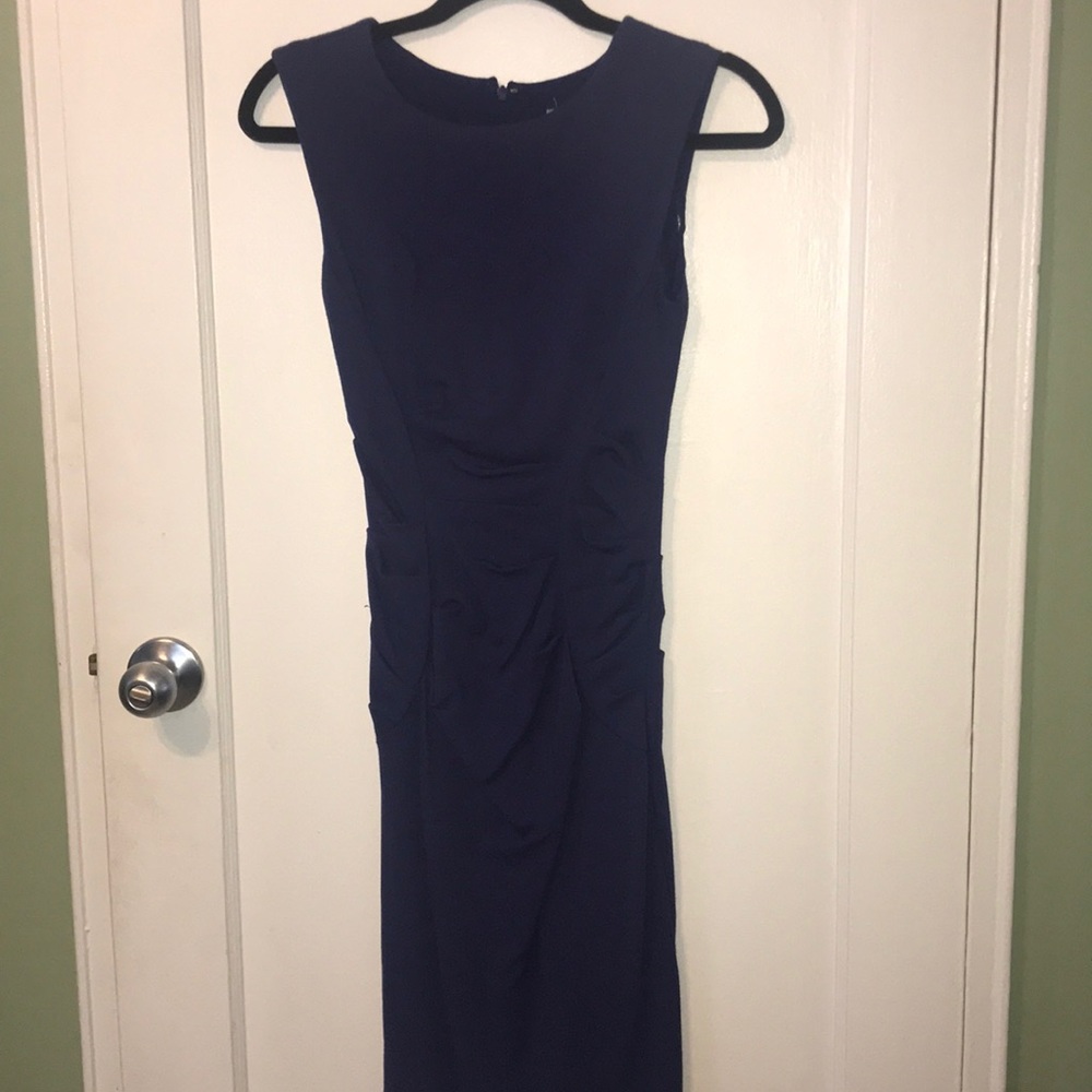Purple ruched dress